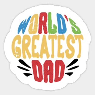 worlds greatest dad Sticker